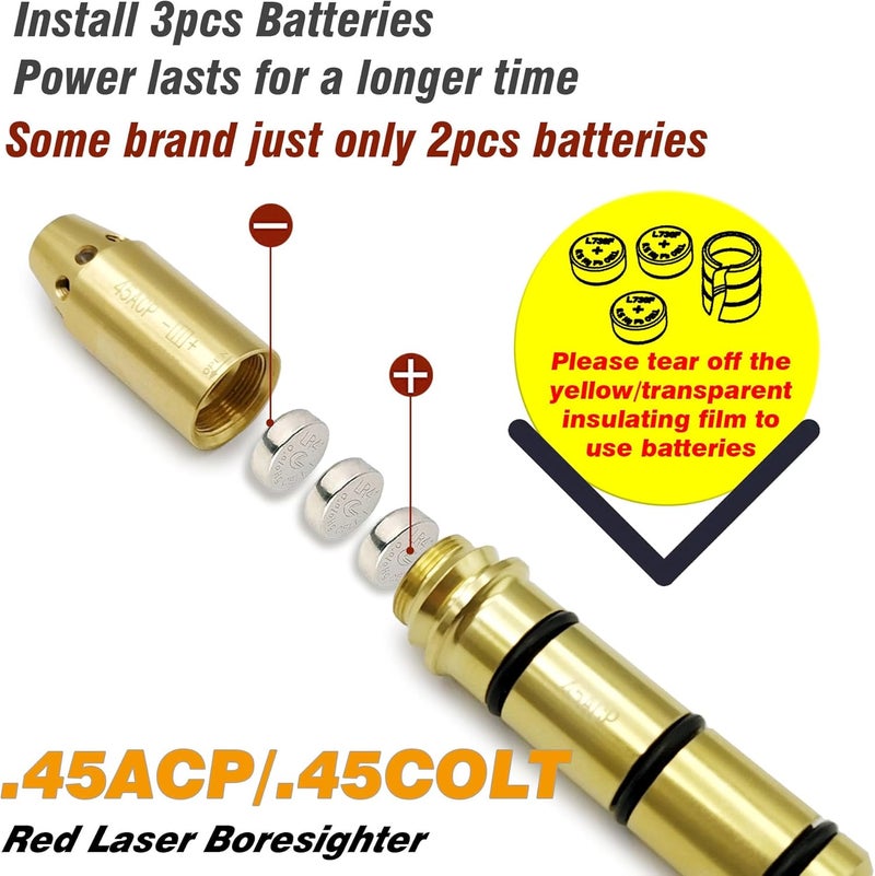 BOOLIT EYE Special Laser Boresighter End Barrel Laser Bore Sight Accurately and Easy to Fit Revolvers Pistols Rifle and Air Guns - Image 5